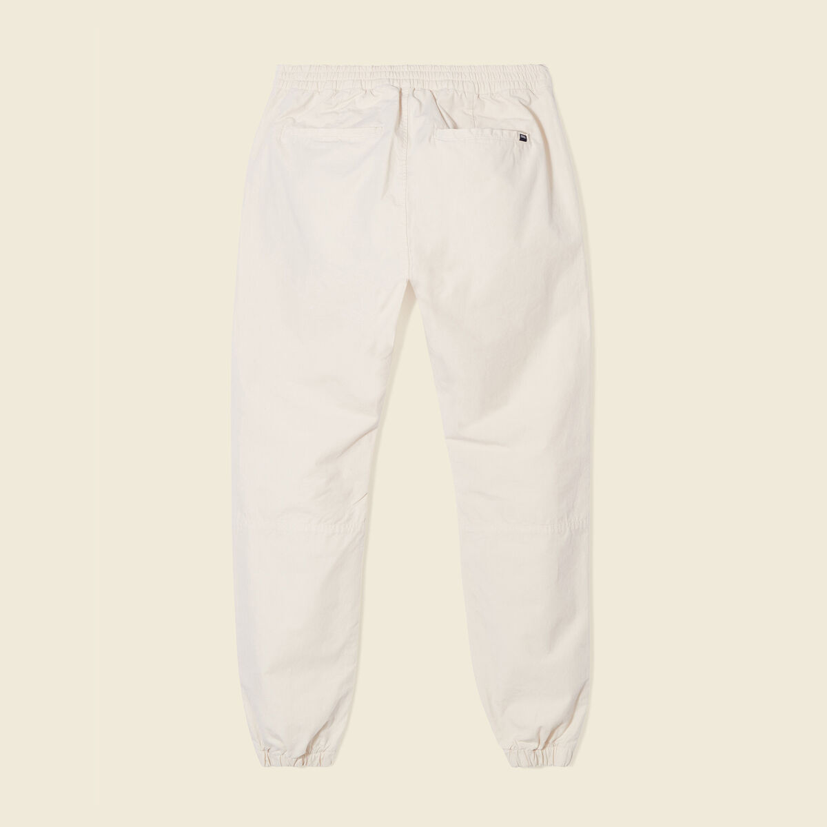 Jogger droit bas resserré beige homme