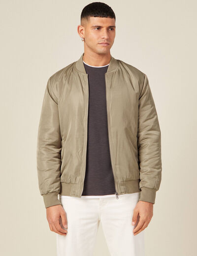 Blouson bomber éco-responsable taupe homme