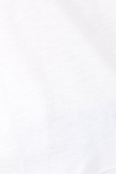 T-shirt manches courtes blanc femme