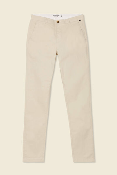 Pantalon slim Instinct chino sable homme