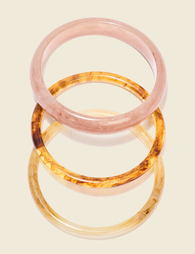 Lot 3 bracelets creme femme