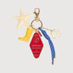 Porte-cl&eacute;s multicolore femme