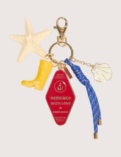 Porte-cl&eacute;s multicolore femme