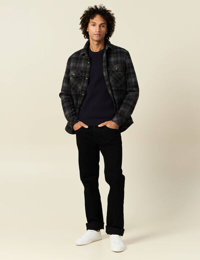 Pull éco-responsable bleu foncé homme