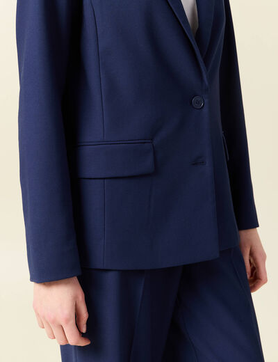 Blazer éco-responsable bleu marine femme