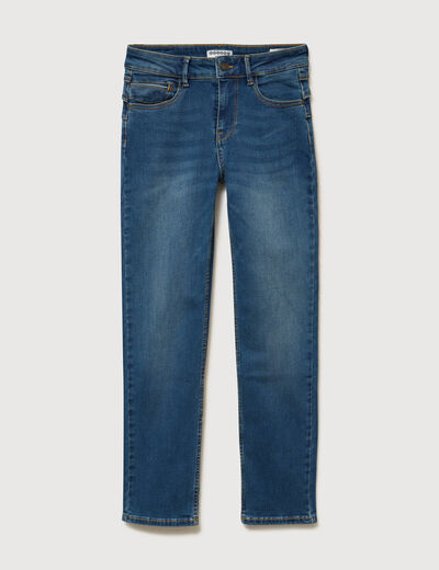 Jeans regular 7/8&egrave;me denim stone femme