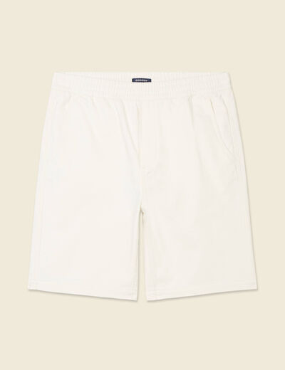 Bermuda droit ecru homme