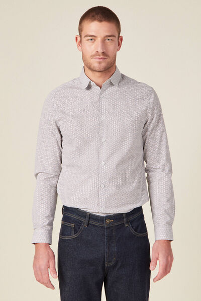 Chemise éco-responsable blanc homme
