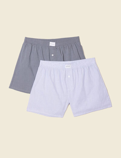 Lot 2 caleçons bleu foncé homme