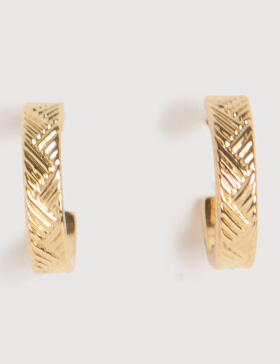 Boucles d'oreilles couleur or femme