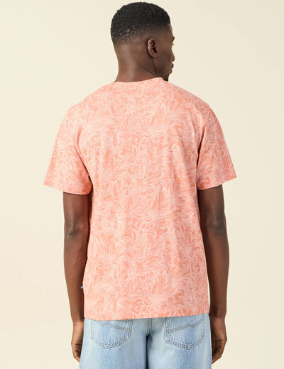 T-shirt manches courtes rose homme