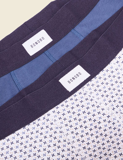 Lot 2 boxers bleu foncé homme