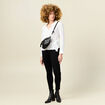 Chemise manches longues nouée blanc femme