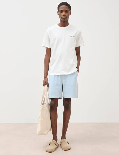 Short jogpant bleu ciel homme