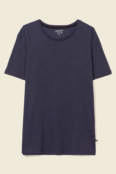 T-shirt éco-responsable bleu foncé homme