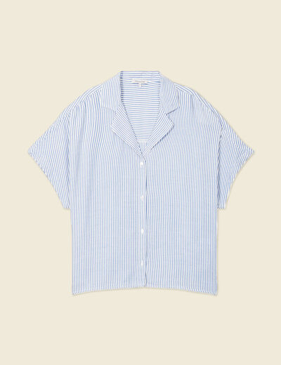 Chemise manches 3/4 ecru femme