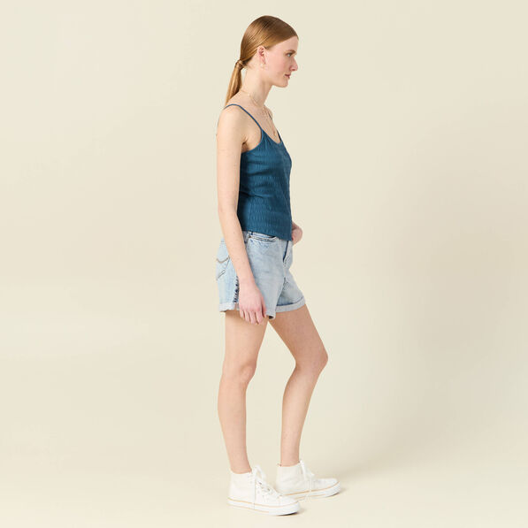 debardeur bretelles fines bleu gris femme Débardeur bretelles fines bleu gris femme
