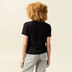 T-shirt manches courtes noir femme