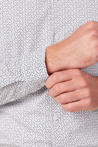 Chemise éco-responsable blanc homme
