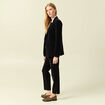 Veste blazer velours noir femme