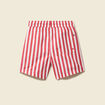 Short de bain rouge corail homme