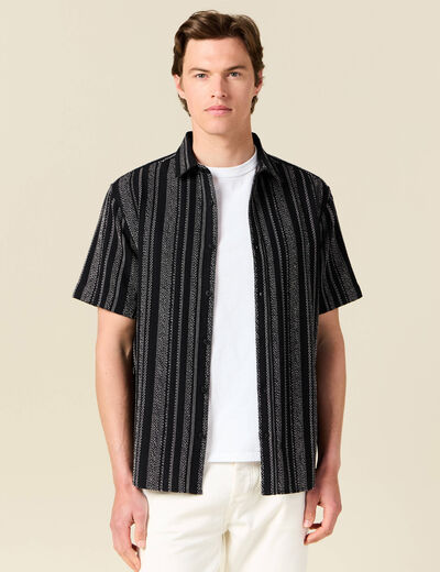 Chemise éco-responsable noir homme