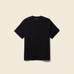 T-shirt en coton manches courtes noir homme