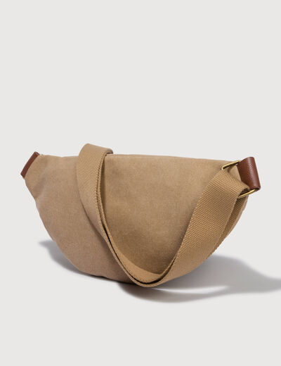 Sac banane beige homme