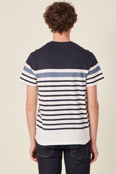 T-shirt manches courtes ecru homme