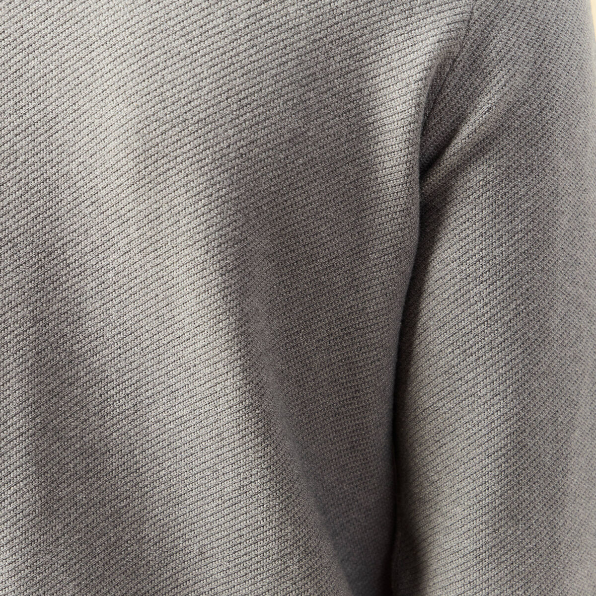 Pull col rond manches longues gris homme