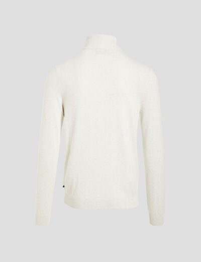 Pull manches longues ecru homme