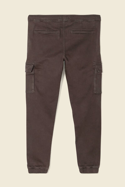 Pantalon battle slim gris foncé homme