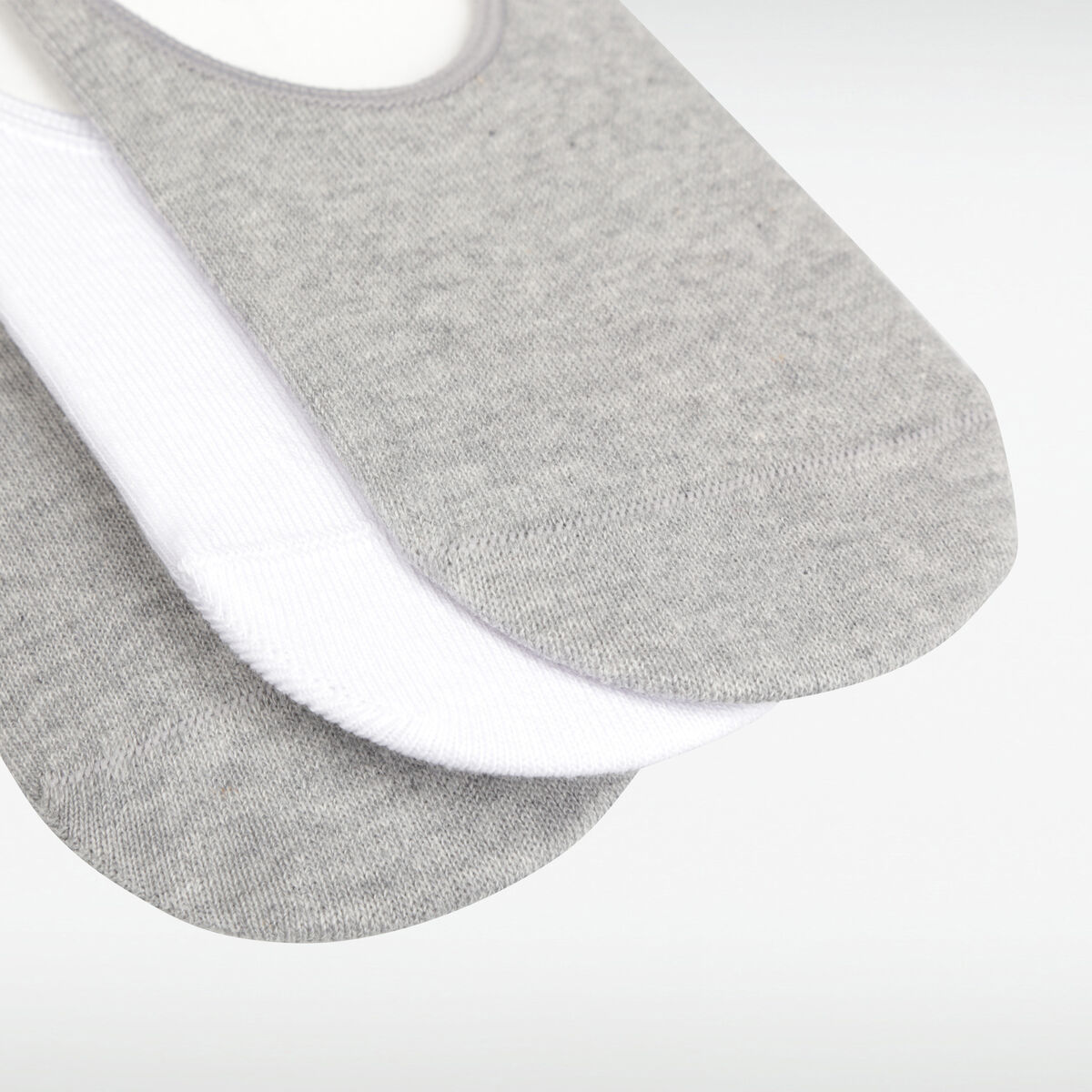 Lot 3 paires chaussettes gris clair homme