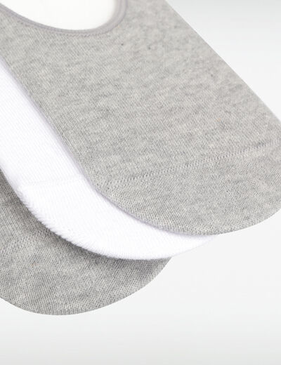 Lot 3 paires chaussettes gris clair homme