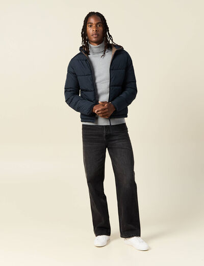 Pull manches longues gris foncé homme