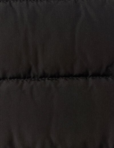Doudoune courte sans manches noir homme