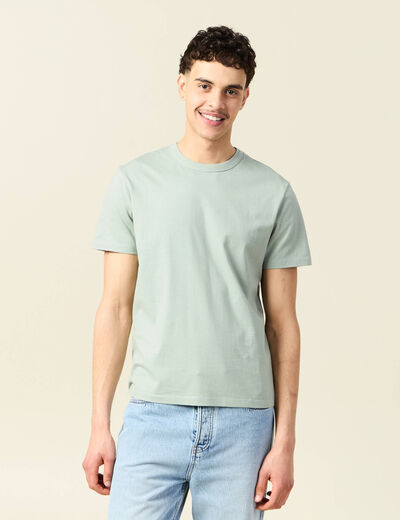 T-shirt éco-responsable vert olive homme