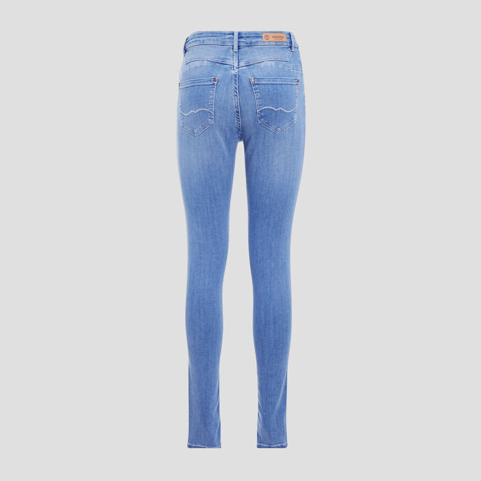 Jeans skinny 100% green denim used femme