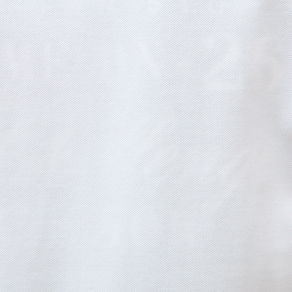 Polo cintr&eacute; en coton manches courtes blanc homme