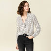 Chemise manches longues blanc femme