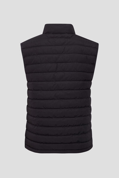 Doudoune droite sans manches noir homme