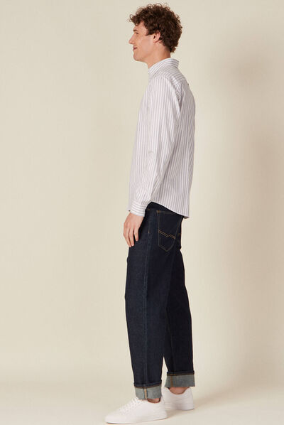 Chemise manches longues bleu ciel homme