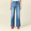 Jeans large éco-responsable denim stone femme