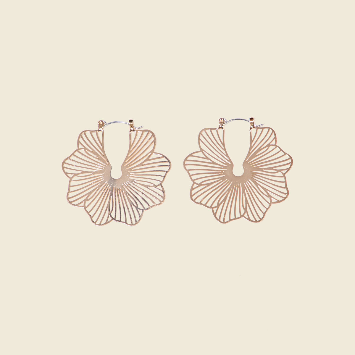 Boucles d'oreilles créoles couleur or femme