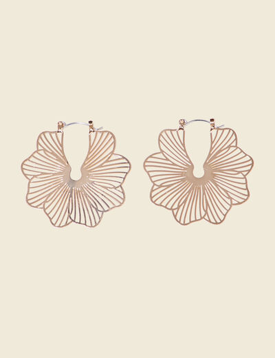 Boucles d'oreilles créoles couleur or femme