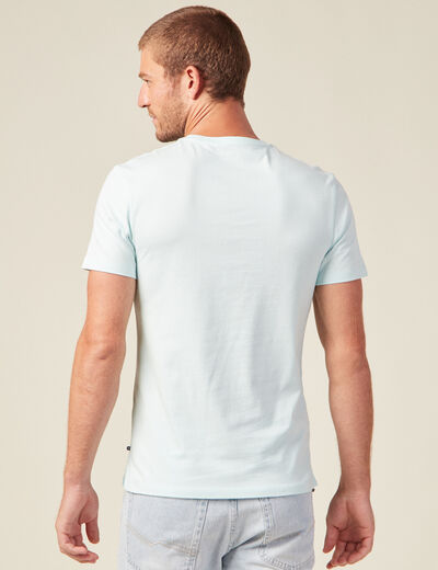 T-shirt manches courtes bleu clair homme