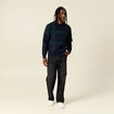 Pull manches longues bleu marine homme