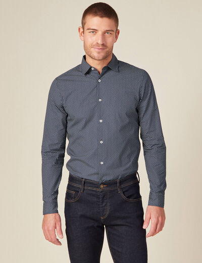 Chemise bleu marine homme