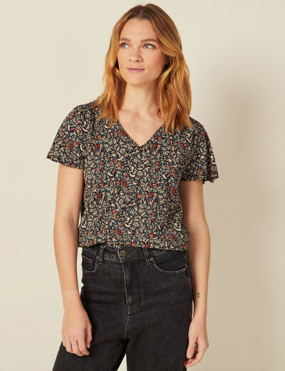 T-shirt éco-responsable noir femme