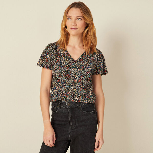 t shirt eco responsable noir femme T-shirt éco-responsable noir femme